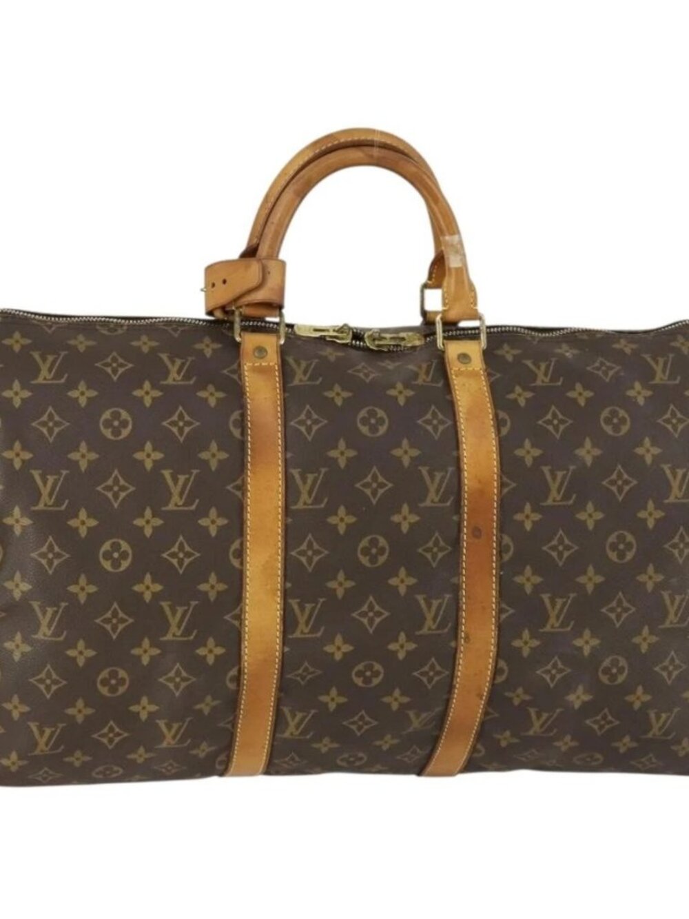 LOUIS VUITTON Monogram Keepall 50 Boston Bag M41426 LV Auth 156594 - Picture 2 of 16